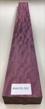 NeckPurple Heart, curly 1180x107x45mm - Unique Piece #002